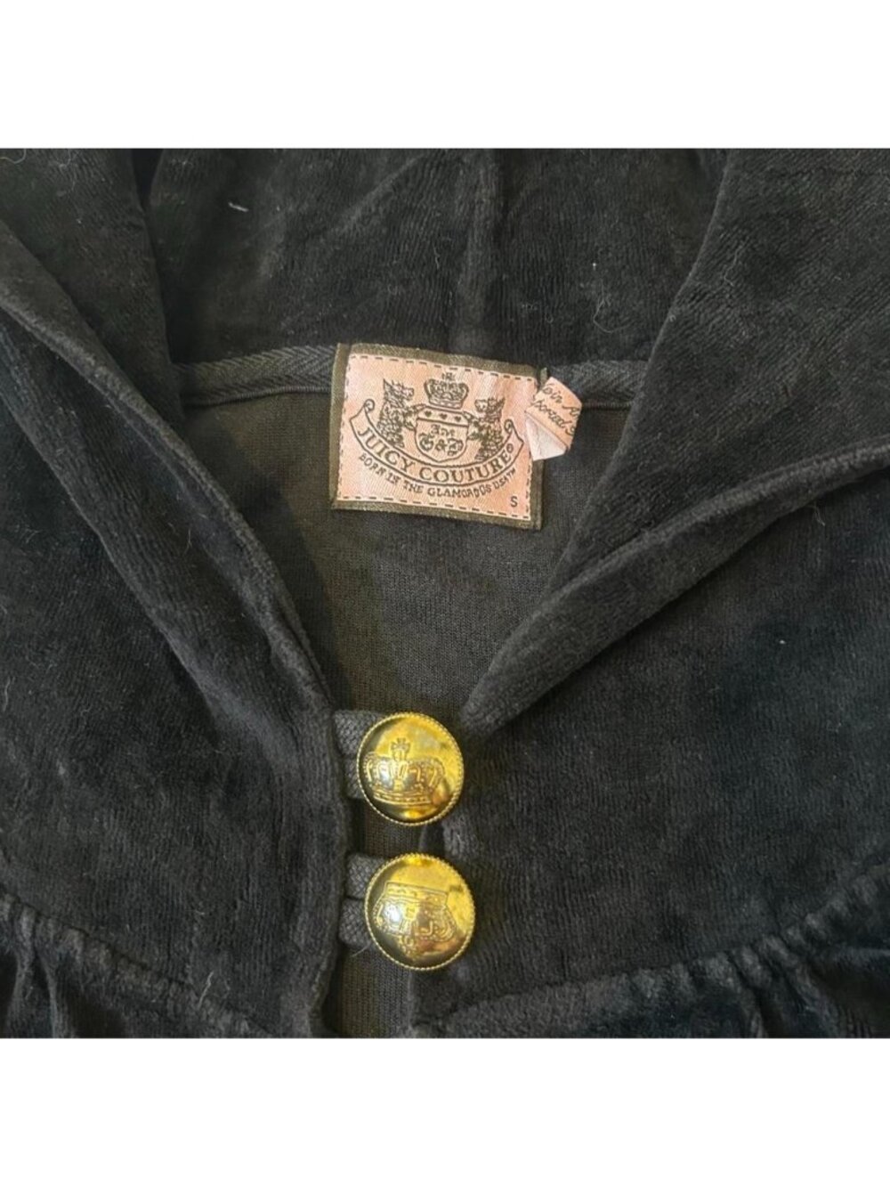 Y2K rare Black juicy couture tracksuit setTop size... - Picture 4 of 8